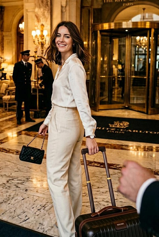 Escort Travel Companion Arrival at a Luxury Hotel Escort Travel Companion Arrival at a Luxury Hotel