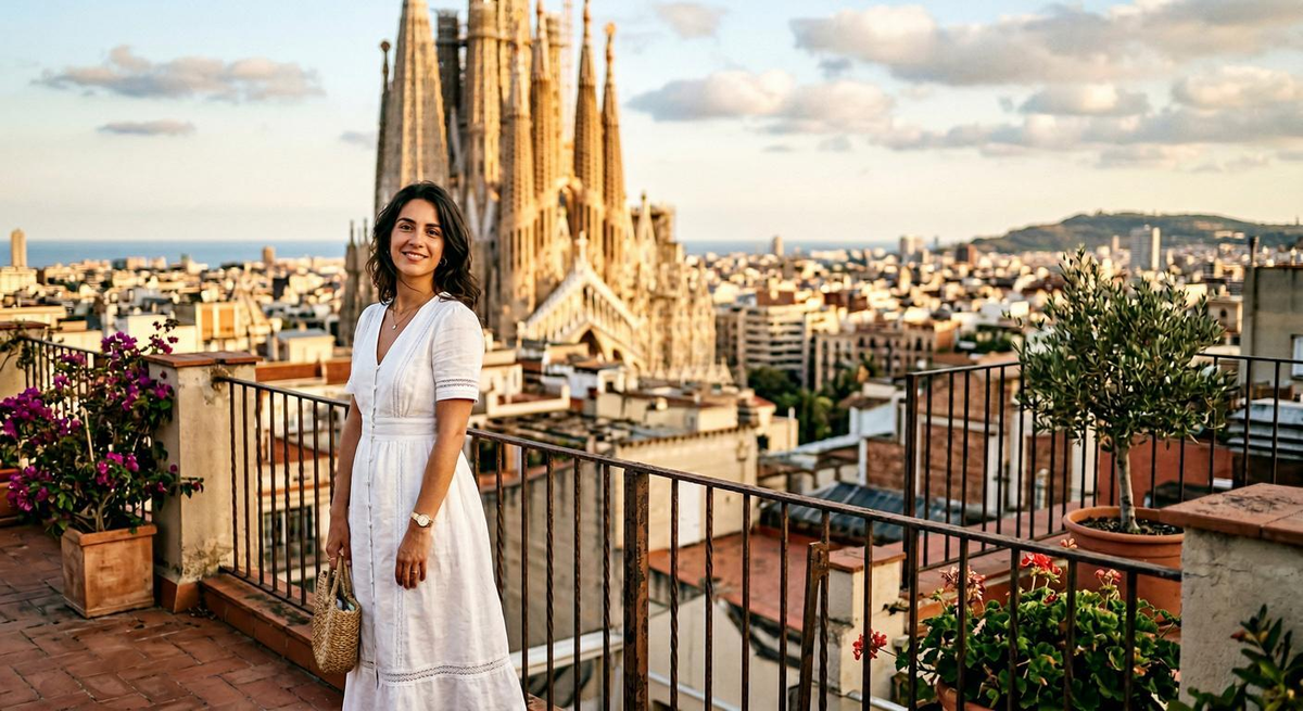 Escort Barcelona - Rooftop with View of the Sagrada Família Escort Barcelona - Rooftop with View of the Sagrada Família