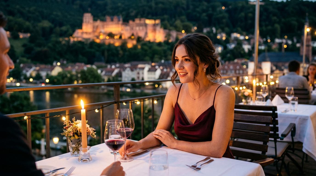 Escort Dinner Date Heidelberg - Girlfriend Experience mit Schlossblick Escort Dinner Date Heidelberg - Girlfriend Experience mit Schlossblick