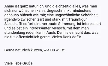 Date Impressionen mit Annie, Bild 1
